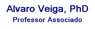 Caixa de texto: Alvaro Veiga Fo, PhD Professor Associado