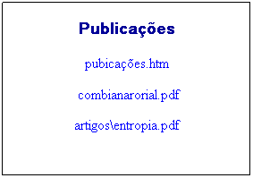 Caixa de texto: Publicações
pubicações.htm
 combianarorial.pdf
artigos\entropia.pdf
 